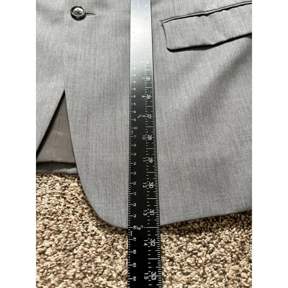 Michael Kors Blazer Mens 42S Gray 100% Wool 3 Button Sport Coat Classic